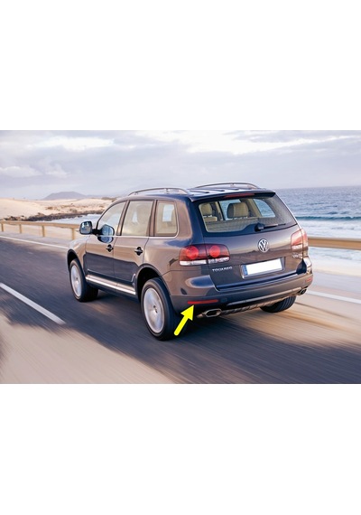 VW Touareg 07-10 Sol Arka Tampon Reflektörü Kedi Gözü 7L6945105A