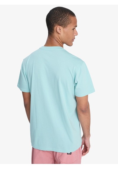 Quiksilver Quıksılver Ev Mını Logo Erkek Blue Haze - Solid T-shırt Eqyzt08181-bga0 Yeşil