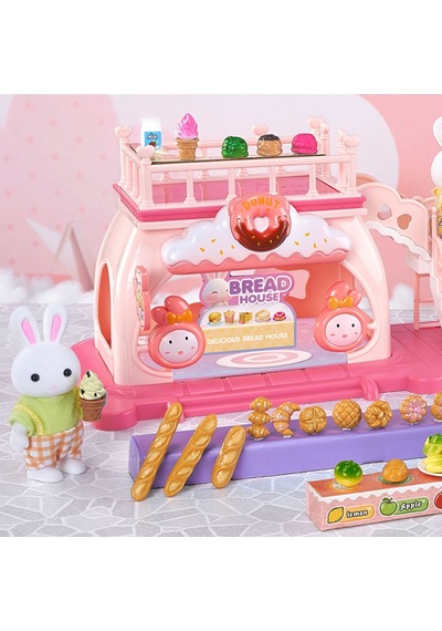 Bay Dreamy Büyük Fırın Oyun Seti - Tavşan Figürlü Ve Mutfak Aksesuarlı Oyuncak