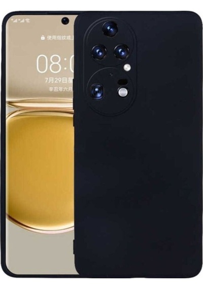 Huawei P50 Pro Kılıf Zore Premier Silikon Kapak Siyah