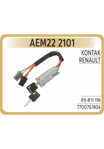 Aem Kontak Anahtarı Kilitli Renault R9-r11 Yeni Model Aem22 2101 7700772942-7700813973-7701044087