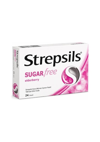 Strepsils Şekersiz Elderberry 24 Pastil