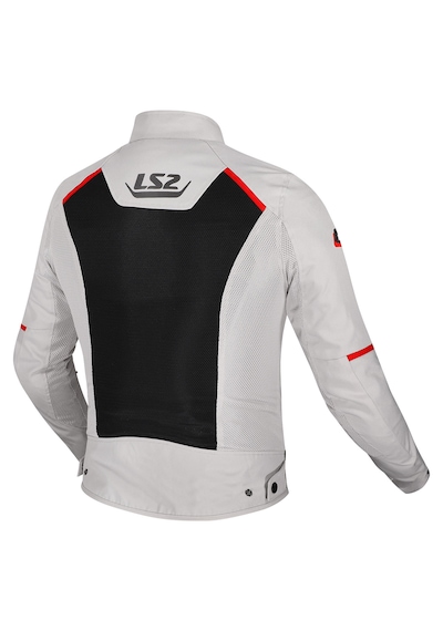 Ls2 Breeze Tam Yazlık Gri - Kırmızı - Siyah Motosiklet Montu