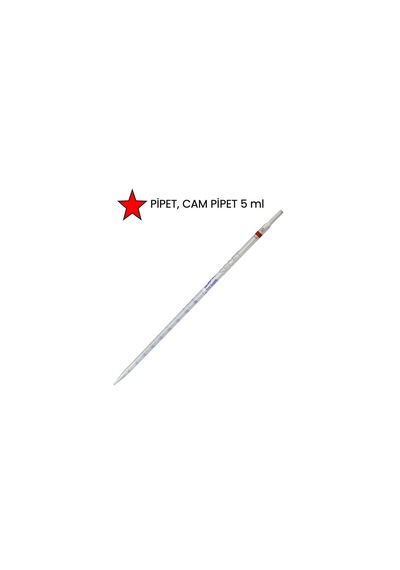 Pipet, 5ml Dereceli Pipet, 5 Ml Pipet Cam Dereceli Pipet