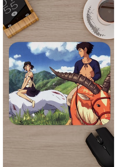 Mononoke Hime Anime V2 - 22x18 Gaming Kauçuk Kaymaz Taban Mouse Pad Fare Altlığı