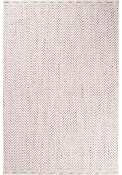 Sareno 191110 Taba - Zigzag Desenli Taba Renkli Modern Halı Taba