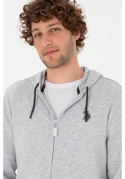 U.S. Polo Assn. Erkek Regular Fit Açık Gri Örme Hırka 50313748-VR001