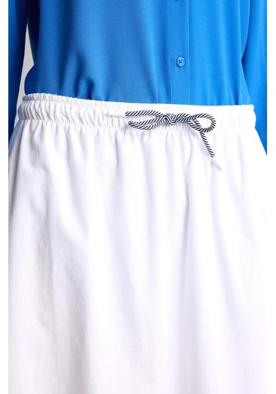 Defacto A Kesim Poplin Maxi Etek H5642ax26smwt79 Beyaz-wt79