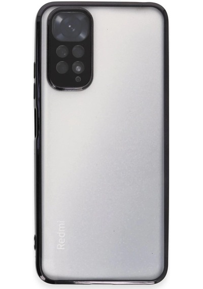 Xiaomi Redmi Note 11 Kılıf Razer Lensli Silikon - Siyah