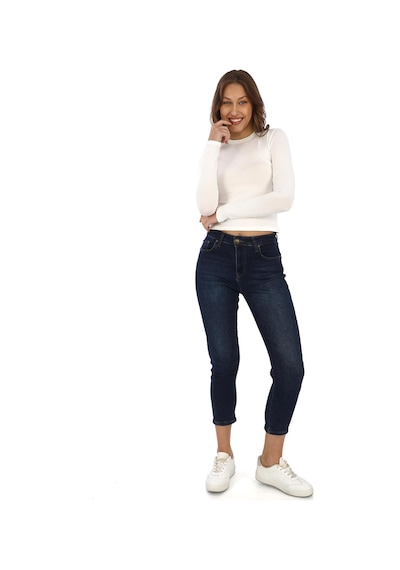 Likralı Pamuk Tişört-slim Fit -krem Bej