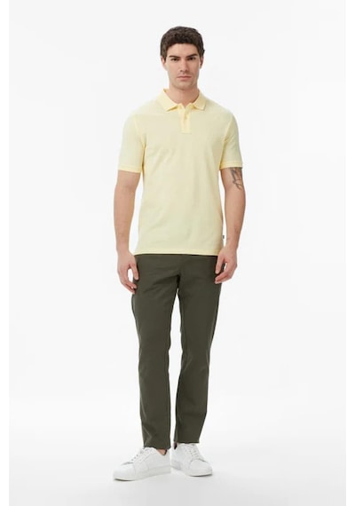 Nautica Erkek Sarı Regular Fit Polo Yaka T-shirt-14490