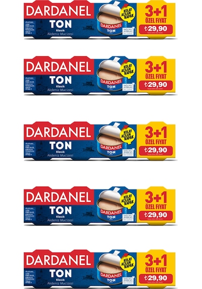 Dardanel Ton Balığı 4 x 75 G 5'li Paket