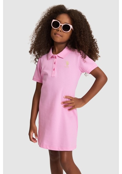 U.s. Polo Assn. Kız Çocuk Pembe Elbise Örme 50320314-vr041