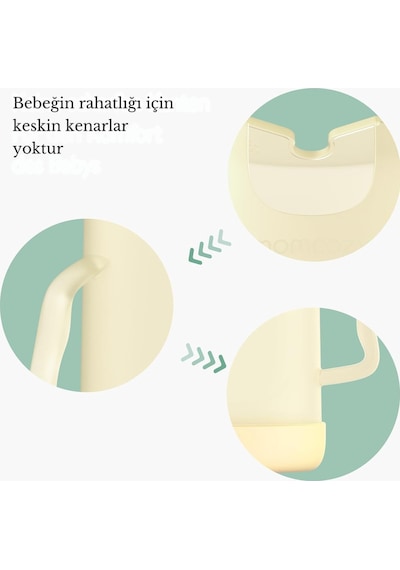 Momcozy Alıştırma Bardağı, Bebek Gıda Poşetleri Ve Içecek Kutuları Için Sarı