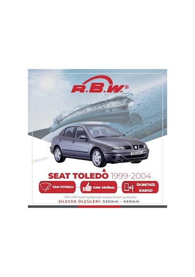 RBW Seat Toledo 1999 - 2004 Ön Muz Silecek Takım