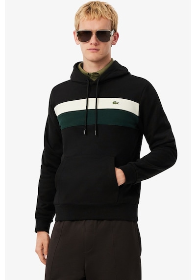 Lacoste Men's Classic Fit Colour-block Fleece Hoodie Organik Pamuk Renk Bloklu Kapüşonlu Yaka Sweatshirt Siyah Lacoste Men's Classic Fit Colour-block Fleece Hoodie Organik Pamuk Renk Bloklu Kapüşonlu Yaka Sweatshirt Siyah
