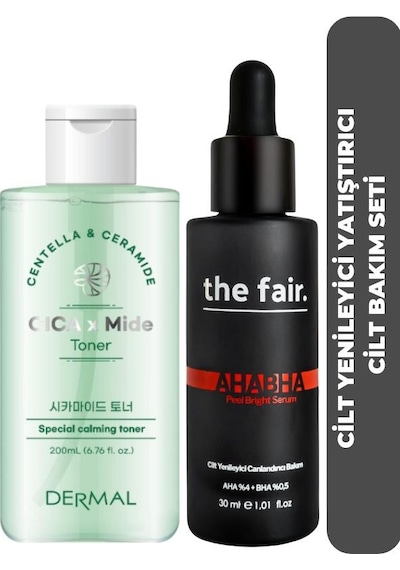 the fair. Ahabha Yenileyici Canlandırıcı Bakım Serumu 30 ML + Dermal Cicaxmide Sakinleştirici Tonik 200 ML