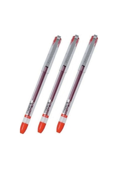 My Gel 0.5 MM Kırmızı Ince Iğne Uçlu Jel Kalem 3 Adet Kırmızı