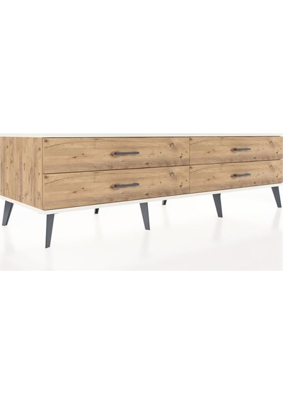 Kronos Tv Ünitesi 4 Çekmeceli 176x59x51 Çam-aytaşı/çam Aytası/atlas Çam Kronos Tv Ünitesi 4 Çekmeceli 176x59x51 Çam-aytaşı/çam Aytası/atlas Çam