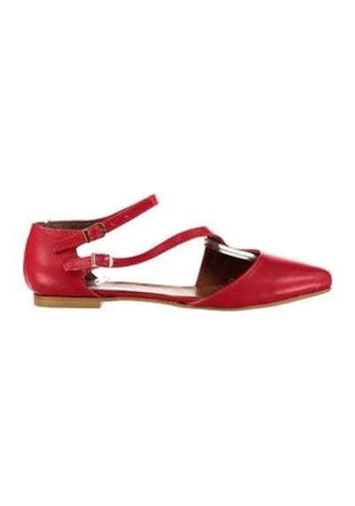 Fox Shoes Kırmızı Kadın Babet D726016909