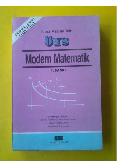 Öys Modern Matematik 1988 Yılı Basım Kapakta Solma Var
