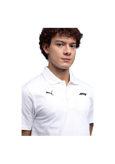 Puma F1 Ess Logo Erkek Tişört BEYAZ