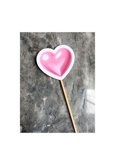 20 Adet Pembe Kalpler Pasta Kürdanı 5cm Cupcake Pasta Süsü Kurabiye Nişan Söz Kokteyl Bride To Be Diğer