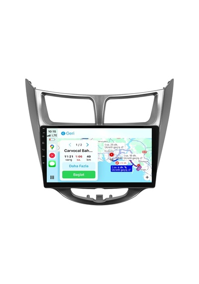 Hyundai Accent Blue Android Multimedya Sistemi 2011-2017 Crv-4260xd Gri Çerçeve 9"