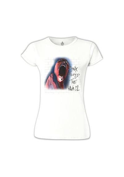 Pink Floyd - The Wall Beyaz Kadın Tshirt 001