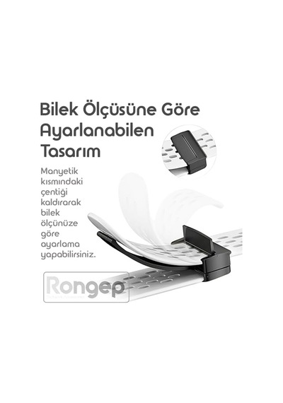 10-9-8 İle Uyumlu Delikli Tasarım Air Loop Silikon Kordon Manyetik Toka Mekanizmalı Nefes Alabilirlik Sağlayan Deform