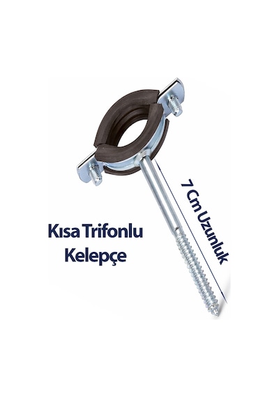 5 İnç Trifonlu Kelepçe Kısa 5 Li Paket