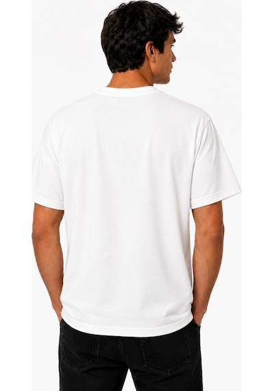 Skechers M Oversize Essential Crewneck Heavy T-shirt S2620191-3855 Erkek Tişort beyaz