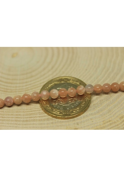 Güneş Taşı 4mm/4 adet Kahverengi