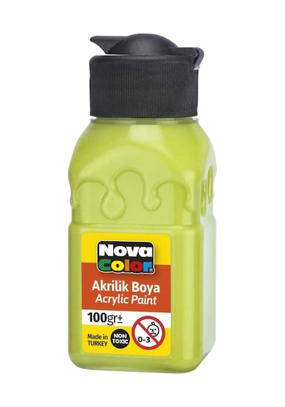 Nova Color Akrilik Boya Şişe 100 Cc Fıstık Yeşili