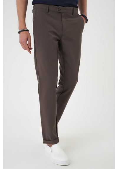 Efor Comfort Fit Beli Lastikli Yan Cep Koyu Haki Jogger Pantolon P 1150 Khakı