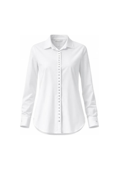 Miss Poem Kadın Beyaz Slim Fit Klasik Uzun Kollu Gömlek Beyaz