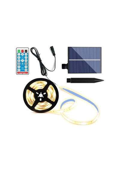 Tr Upway Güneş Enerjili Solar Aydınlatma Rgb 3 Metre Silikonlu Şerit Led Ev Bahçe Süsleme Dekor Diğer