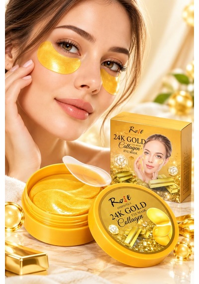 3b Trend Rose 24k Gold 60'lı Göz Altı Maskesi Aydınlık, Nemli Ve Pürüzsüz Göz Çevresi Görünümü