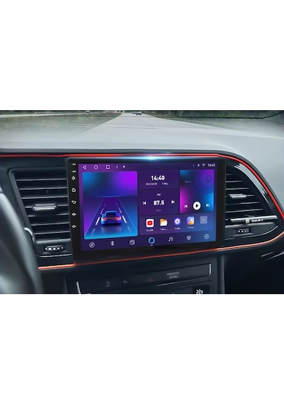 Seat Leon Araç Multimedya Android Ekran Carplay Double Teyp Navigasyon 4+64 9" 13-20 P.black Cadence