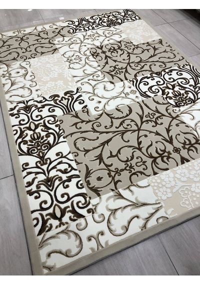Flora Halı Elit 0129 A Bej Kemik 165X230 Krem 4 M2 Halı !