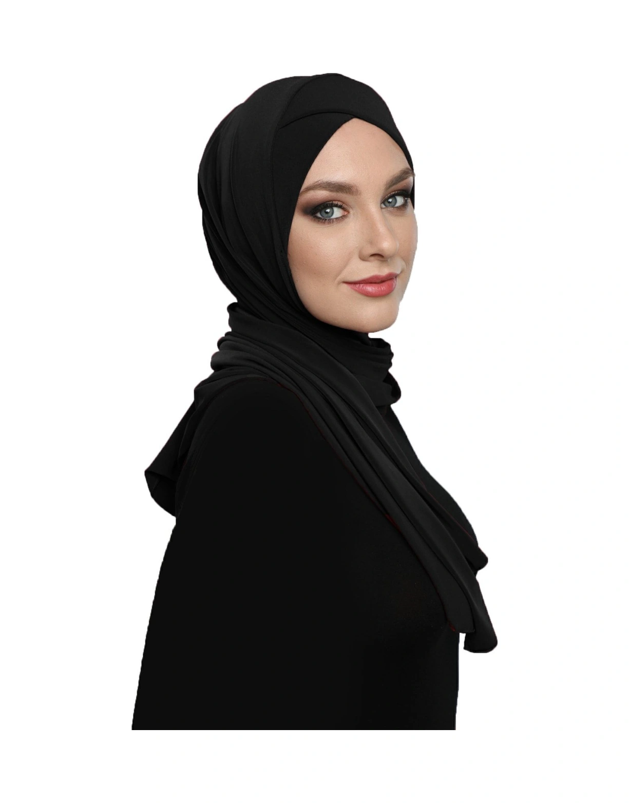 Elysianfidan Sarmalı Takmatik Siyah Hazır Türban Tesettür Bone Namaz Örtüsü Siyah