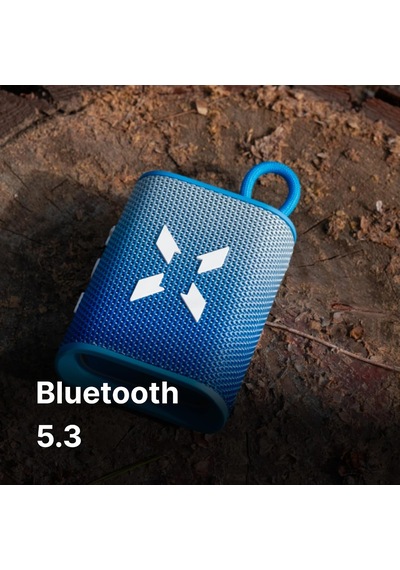 Bluetooth Kablosuz Su Geçirmez Ipx7 Rgb Tws Stereo Hoparlör Mavi-beyaz X6703