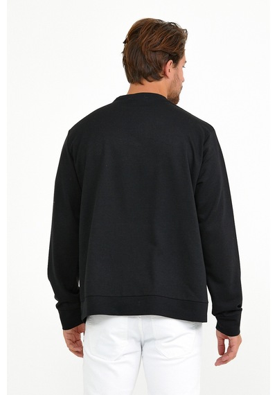 Erkek Bisiklet Yaka Regular Fit Tokyo Basklı Sweatshirt Spr22sw1 001