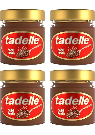 Tadelle Parça Fındıklı Kakaolu Fındık Ezmesi 200 Gr X 4 Adet