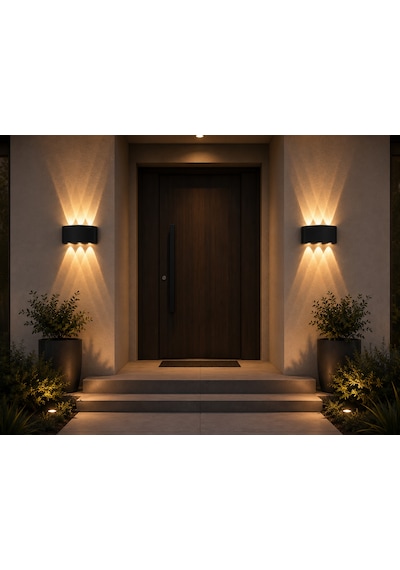 Cata Ct 8011 Haiti 10w Dış Mekan Led Aplik 3200k Gün Işığı Siyah