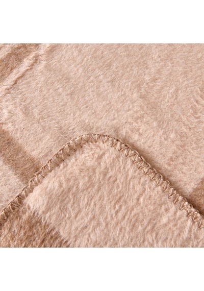 Soft Daliya Tek Kişilik Battaniye - Bej - 150x200 Cm Renkli