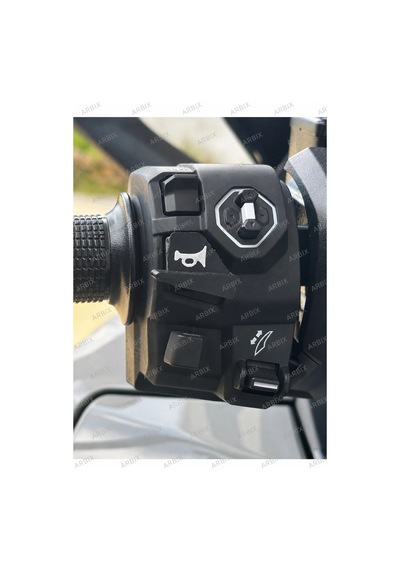 Honda Forza 250 2024-2026 Adv 350 Uyumlu Korna Yükseltici Aparat Korna Aparatı Modifiye Aksesuar Siyah