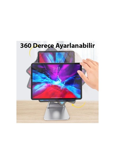 Ally Metal Masa Üstü Standlı Mıknatıslı Tablet Telefon Tutucu- 5775 - Karbul3256-1020