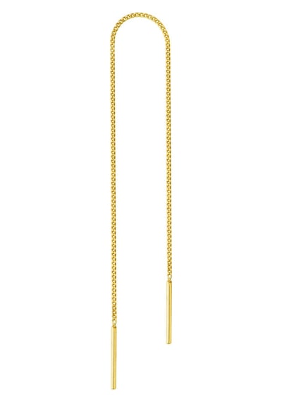 14 Ayar Altın Sallantı Zincir Tek Küpe 0,60 Gr-6304