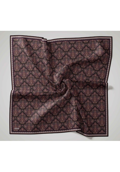 Silk Home Soft Eşarp Rûmi Siyah 90x90 Çok Renkli